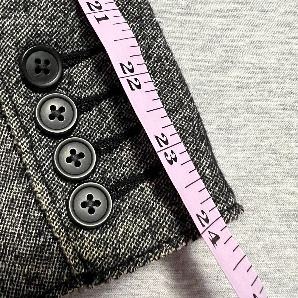J Crew Jacket Womens 2 Marled Thandie Double Breasted Academia Blazer Tailor Y2K - Picture 15 of 16